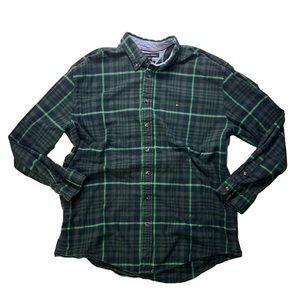 Tommy Hilfiger button down plaid shirt